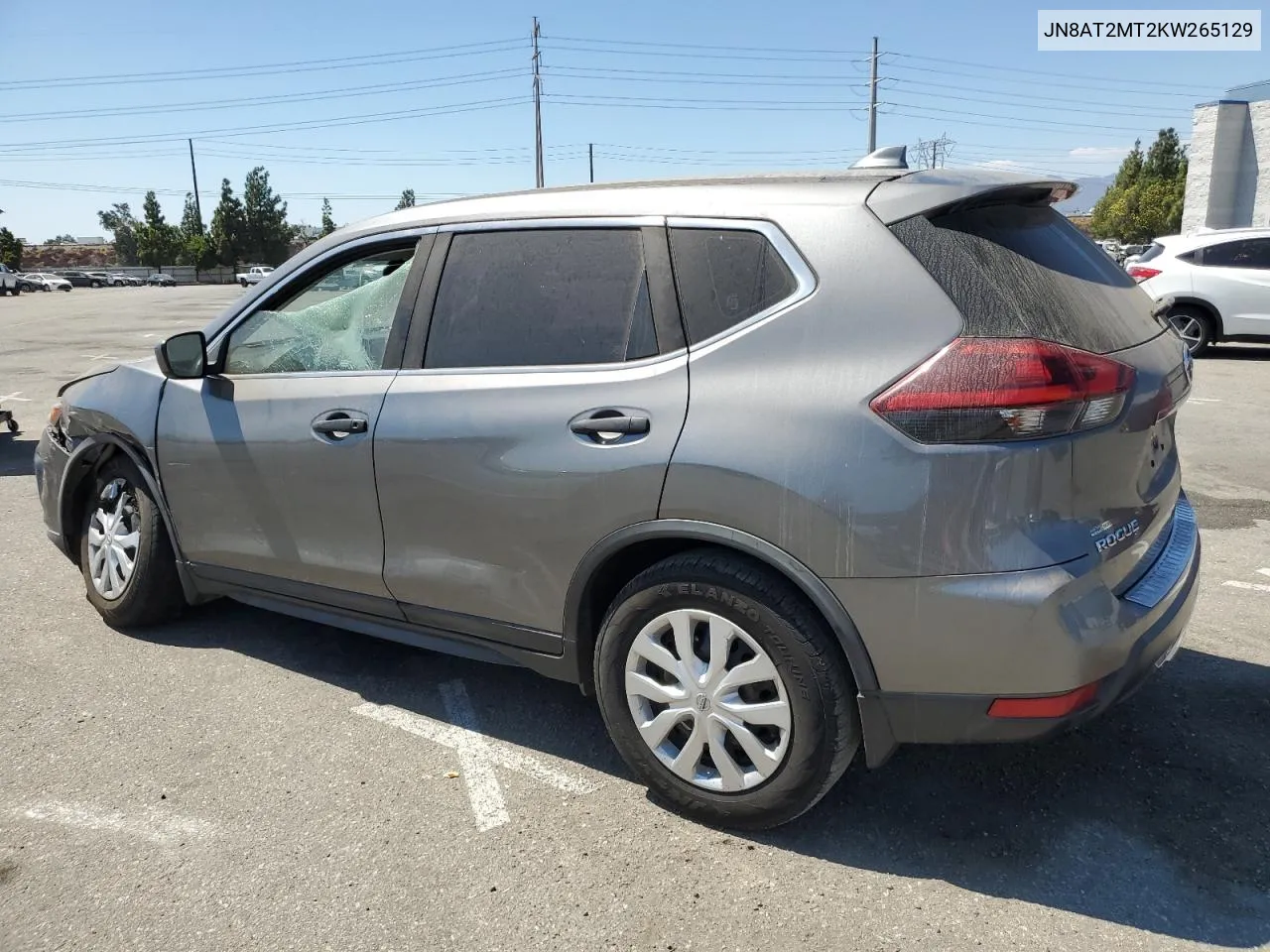 2019 Nissan Rogue S VIN: JN8AT2MT2KW265129 Lot: 70206054