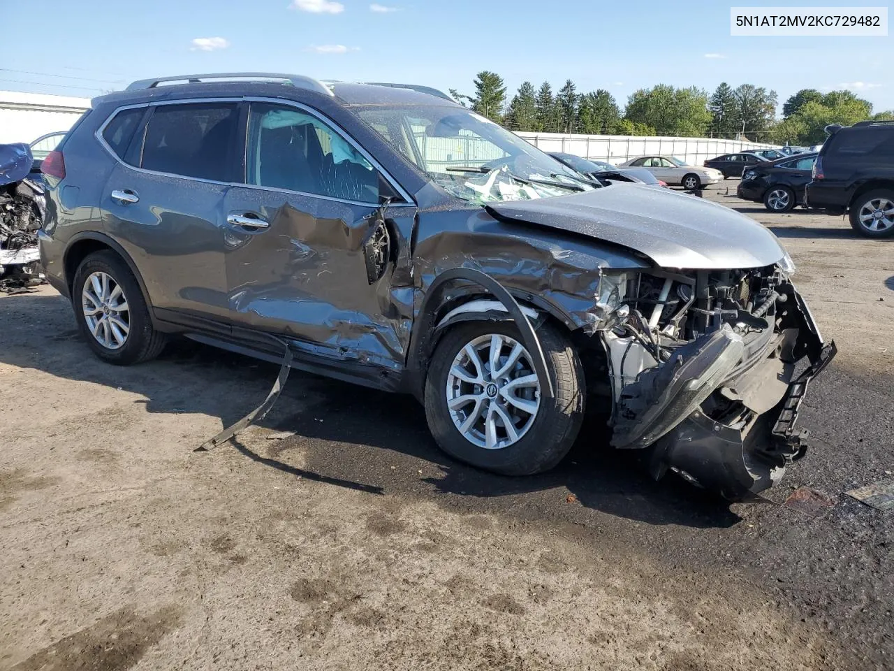 2019 Nissan Rogue S VIN: 5N1AT2MV2KC729482 Lot: 70392214