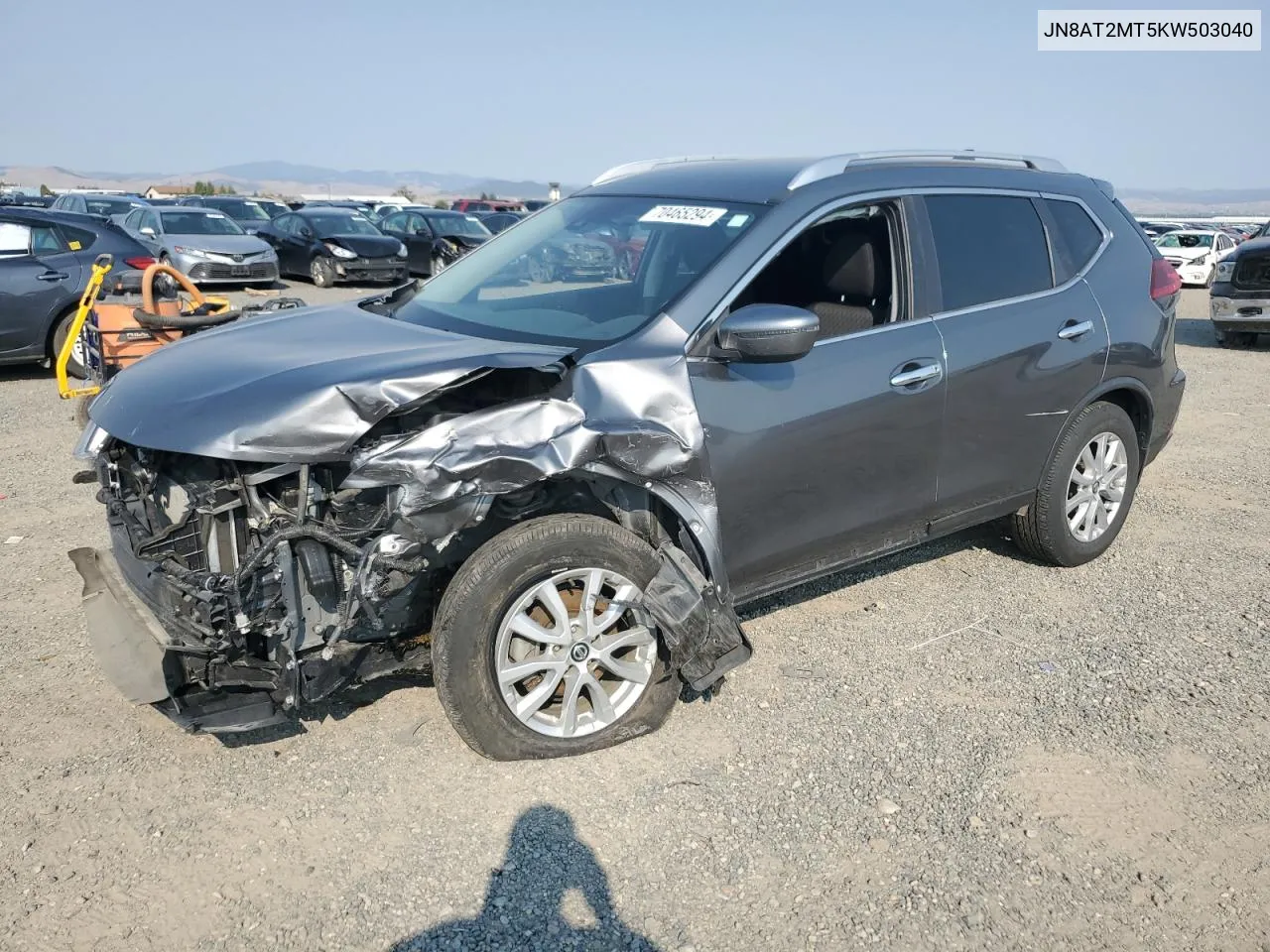 2019 Nissan Rogue S VIN: JN8AT2MT5KW503040 Lot: 70465294