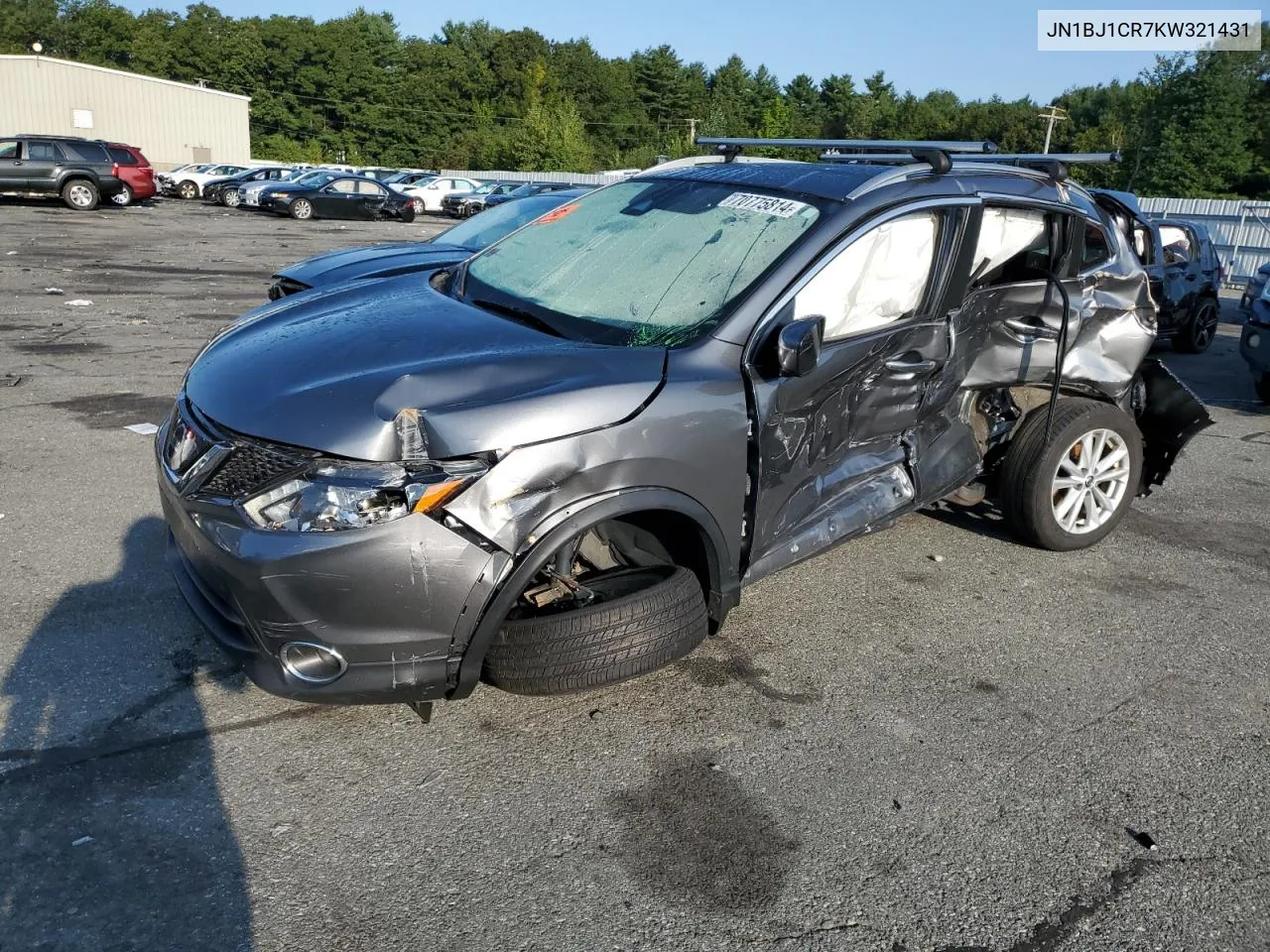 2019 Nissan Rogue Sport S VIN: JN1BJ1CR7KW321431 Lot: 70775814