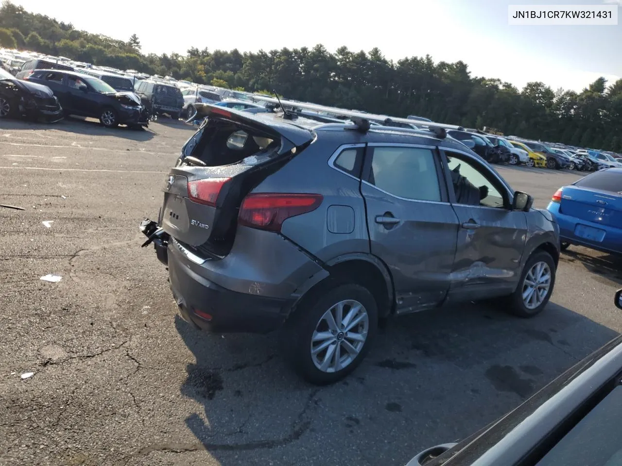 2019 Nissan Rogue Sport S VIN: JN1BJ1CR7KW321431 Lot: 70775814