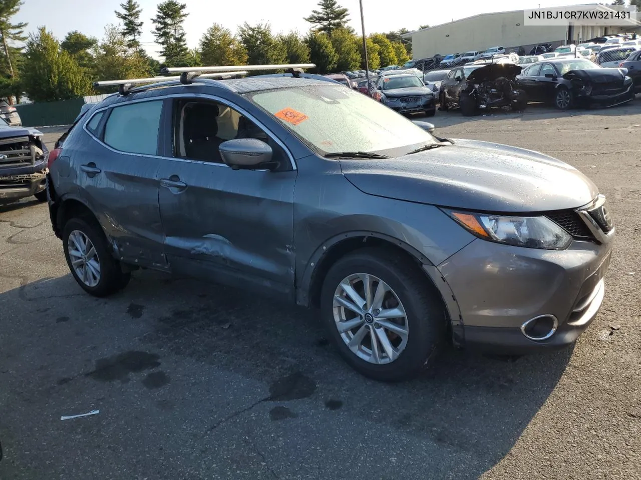 2019 Nissan Rogue Sport S VIN: JN1BJ1CR7KW321431 Lot: 70775814