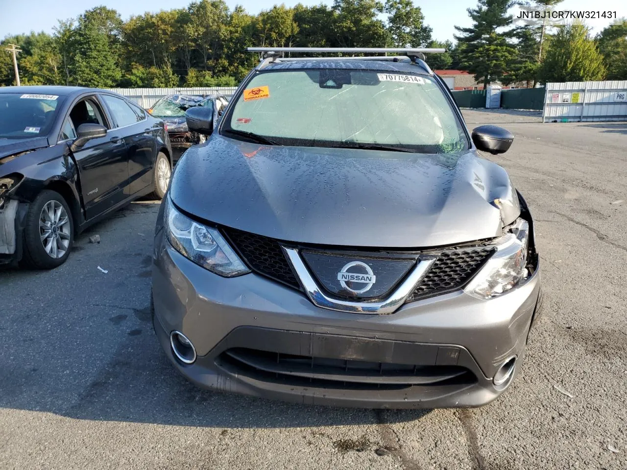 2019 Nissan Rogue Sport S VIN: JN1BJ1CR7KW321431 Lot: 70775814