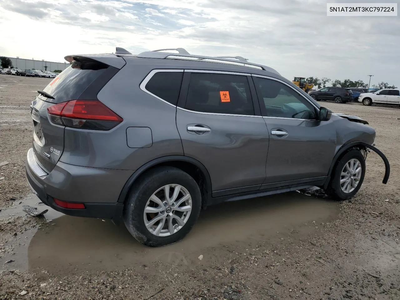 2019 Nissan Rogue S VIN: 5N1AT2MT3KC797224 Lot: 70779694