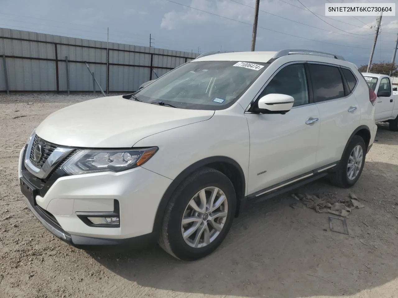 2019 Nissan Rogue Sv Hybrid VIN: 5N1ET2MT6KC730604 Lot: 71006474