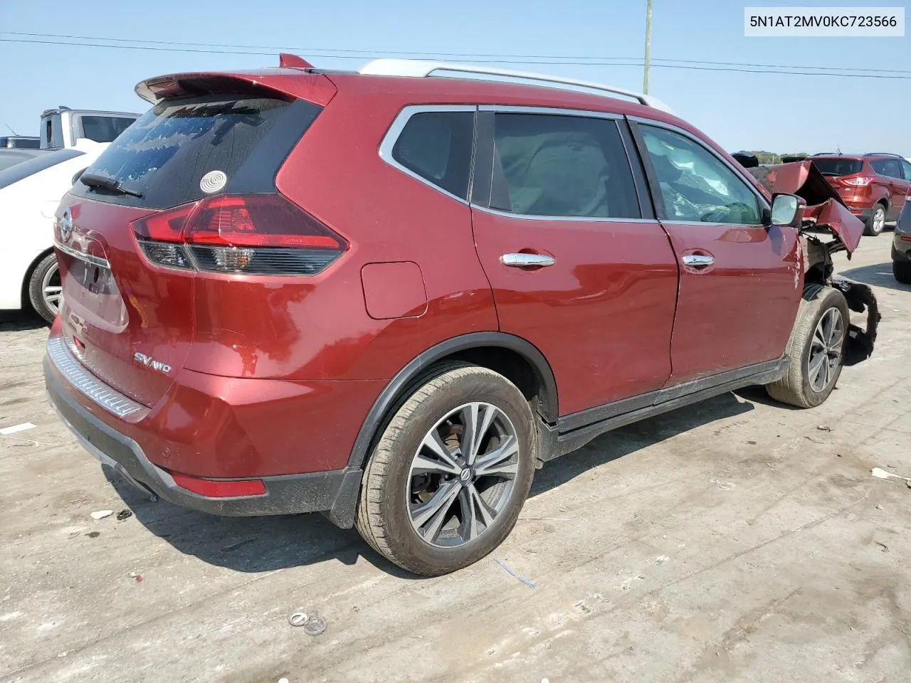 2019 Nissan Rogue S VIN: 5N1AT2MV0KC723566 Lot: 71189344