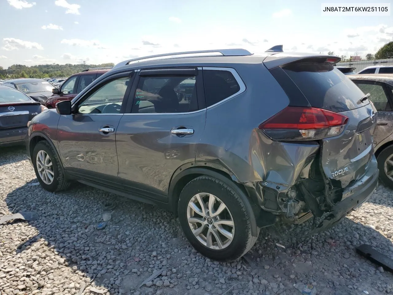 2019 Nissan Rogue S VIN: JN8AT2MT6KW251105 Lot: 71265544