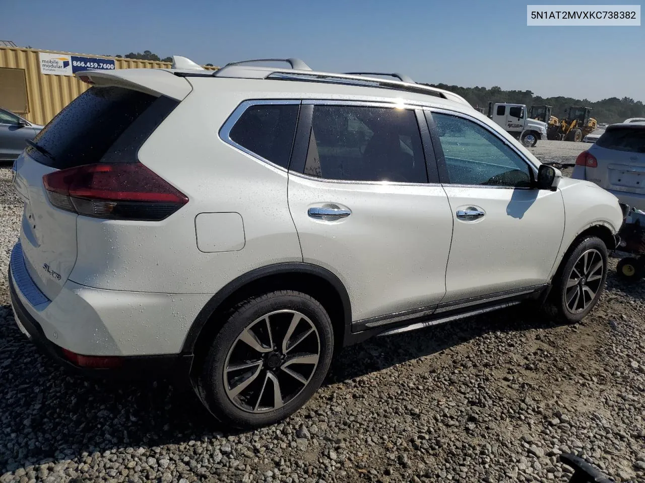 2019 Nissan Rogue S VIN: 5N1AT2MVXKC738382 Lot: 71399494