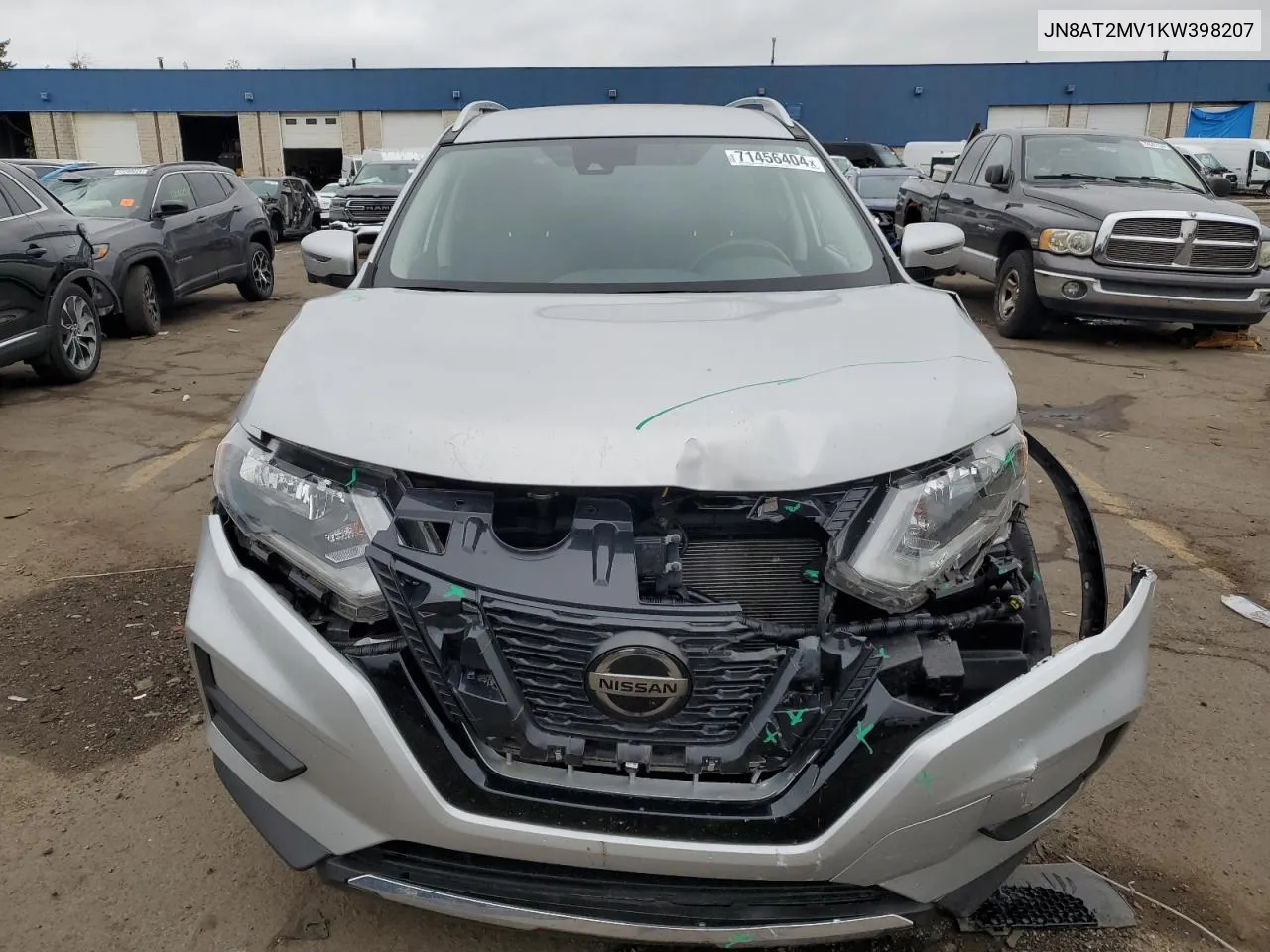 2019 Nissan Rogue S VIN: JN8AT2MV1KW398207 Lot: 71456404