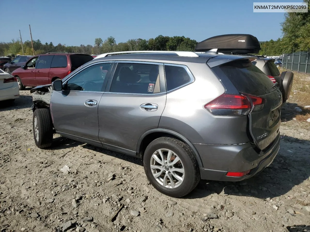 2019 Nissan Rogue S VIN: KNMAT2MV0KP502093 Lot: 71462854