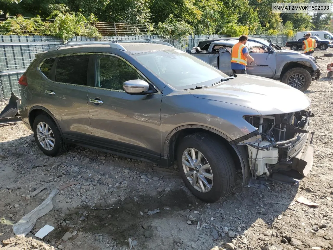 2019 Nissan Rogue S VIN: KNMAT2MV0KP502093 Lot: 71462854