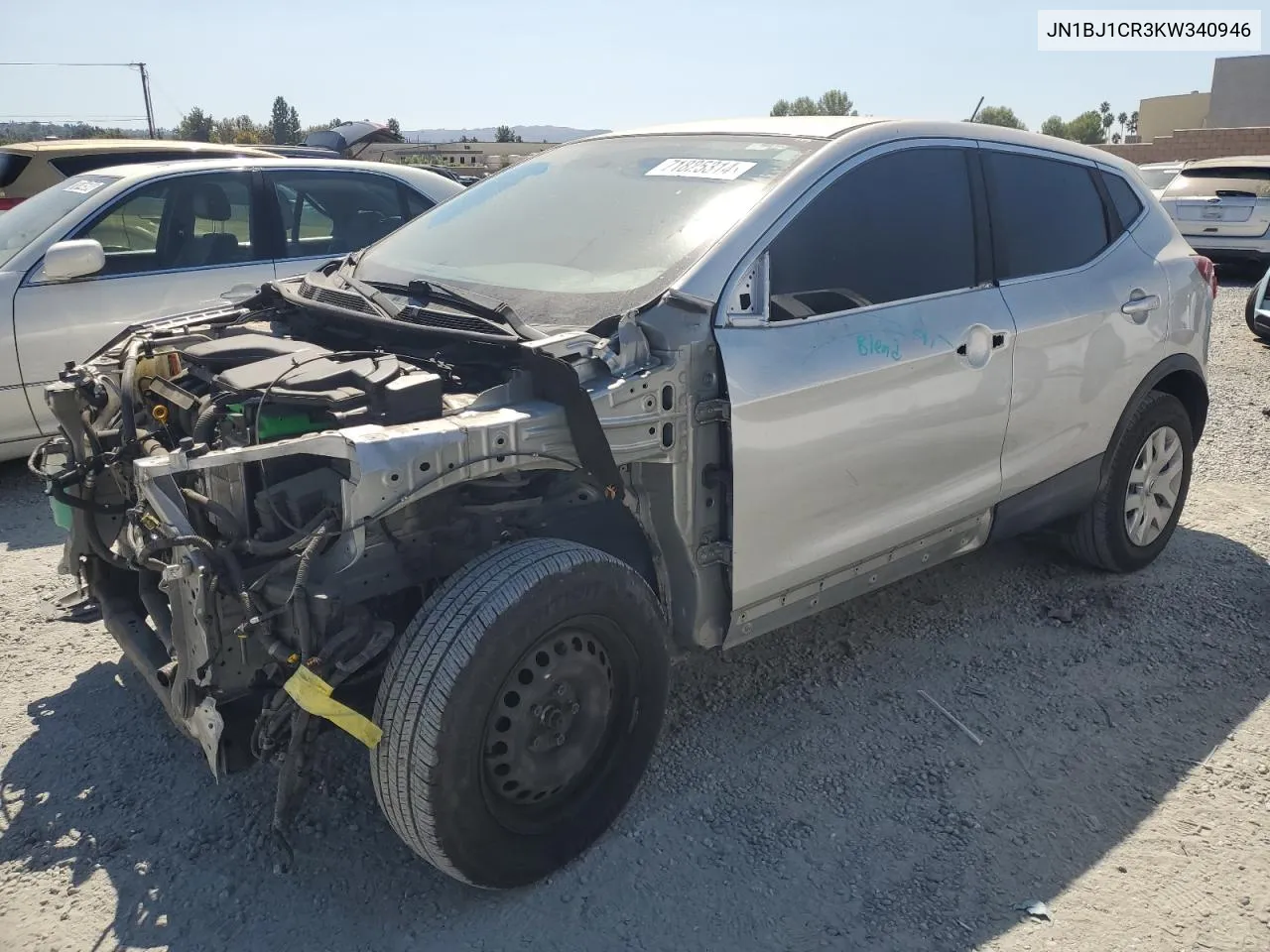 2019 Nissan Rogue Sport S VIN: JN1BJ1CR3KW340946 Lot: 71825314