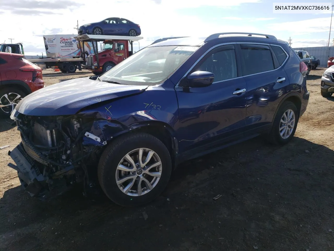 5N1AT2MVXKC736616 2019 Nissan Rogue S