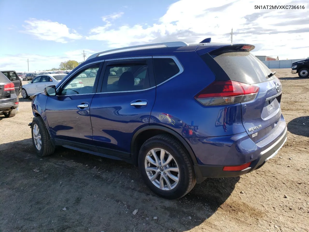 2019 Nissan Rogue S VIN: 5N1AT2MVXKC736616 Lot: 71911784