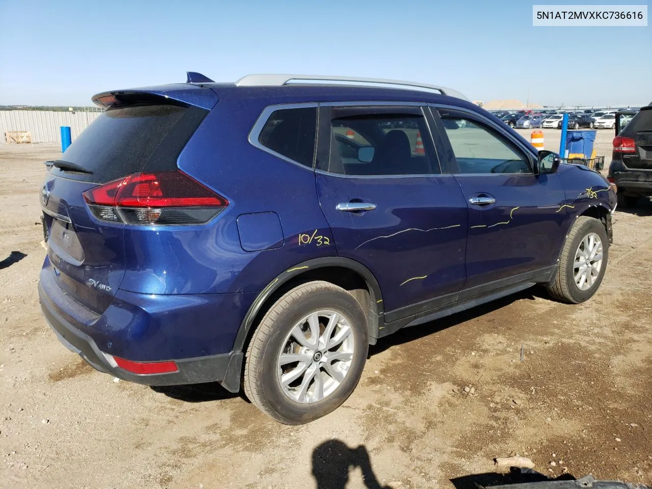 5N1AT2MVXKC736616 2019 Nissan Rogue S