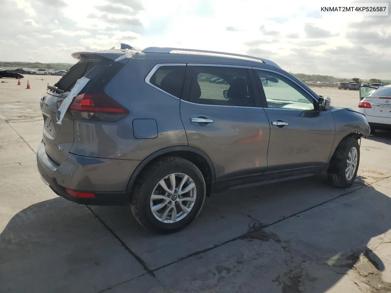 2019 Nissan Rogue S VIN: KNMAT2MT4KP526587 Lot: 71960504