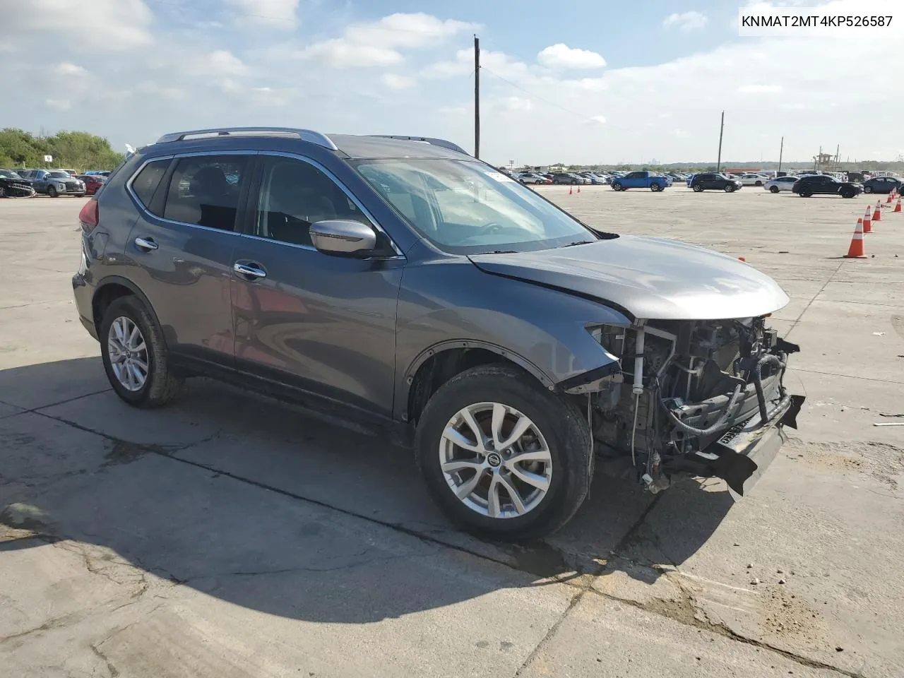 2019 Nissan Rogue S VIN: KNMAT2MT4KP526587 Lot: 71960504