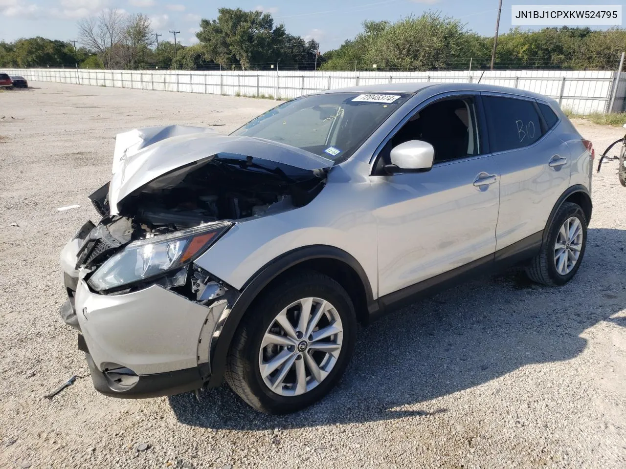 2019 Nissan Rogue Sport S VIN: JN1BJ1CPXKW524795 Lot: 72045374