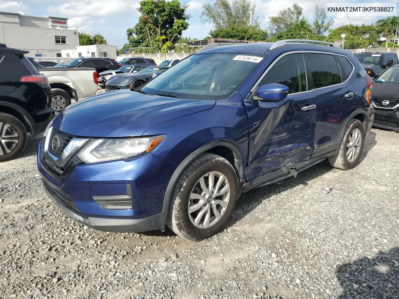 KNMAT2MT3KP538827 2019 Nissan Rogue S