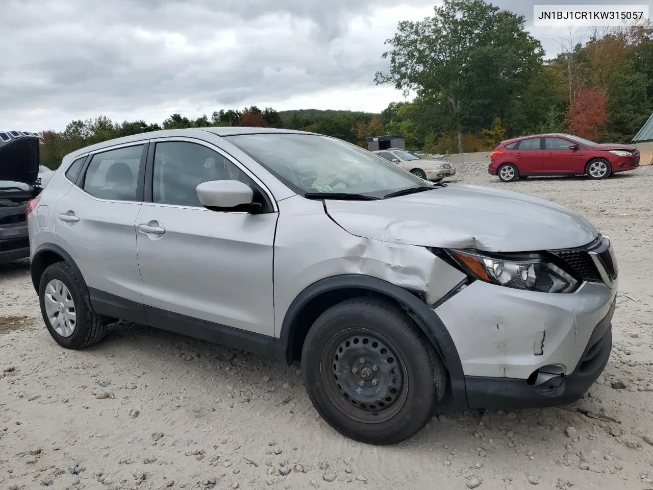 JN1BJ1CR1KW315057 2019 Nissan Rogue Sport S