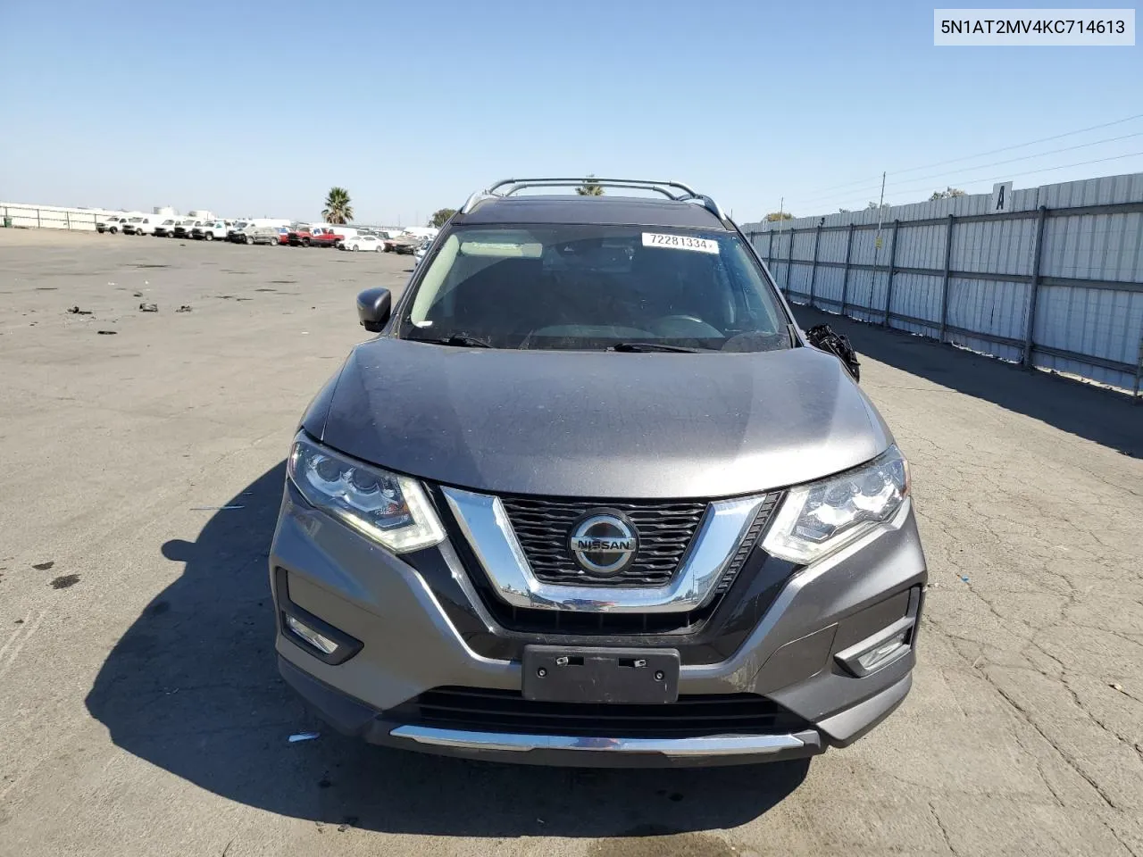 2019 Nissan Rogue S VIN: 5N1AT2MV4KC714613 Lot: 72281334