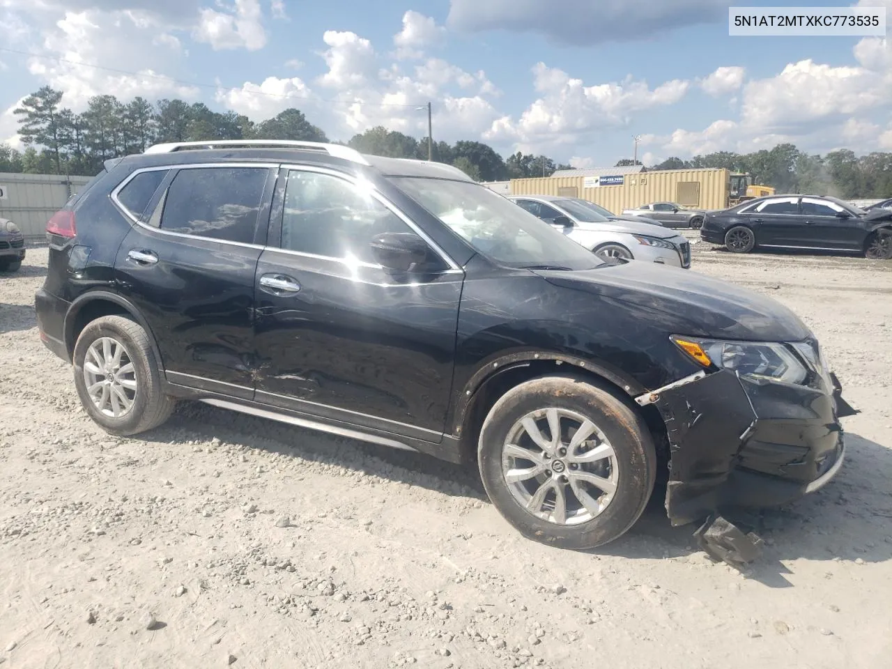 2019 Nissan Rogue S VIN: 5N1AT2MTXKC773535 Lot: 72313384