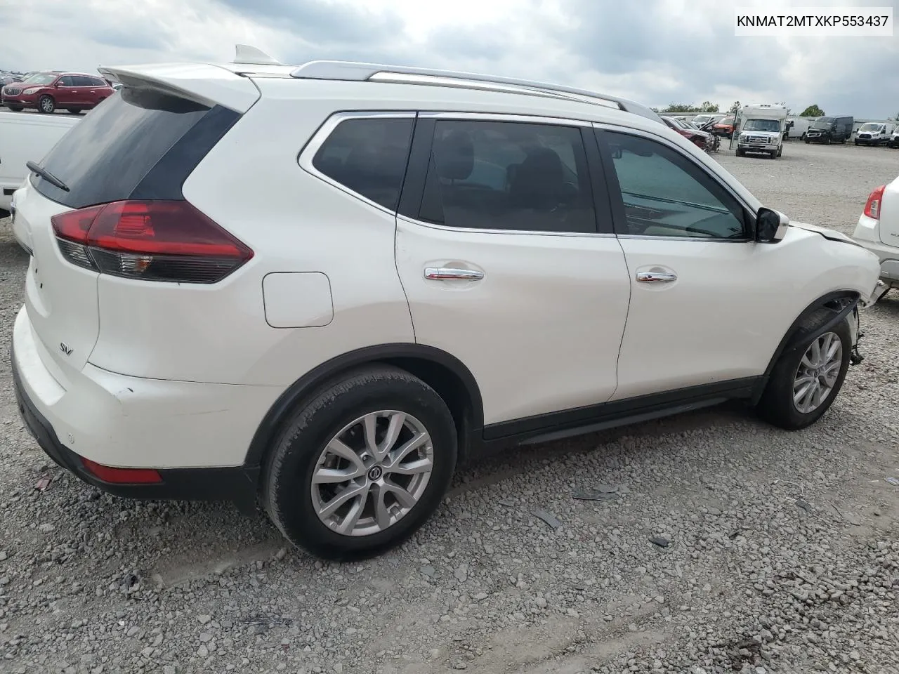 2019 Nissan Rogue S VIN: KNMAT2MTXKP553437 Lot: 72376744