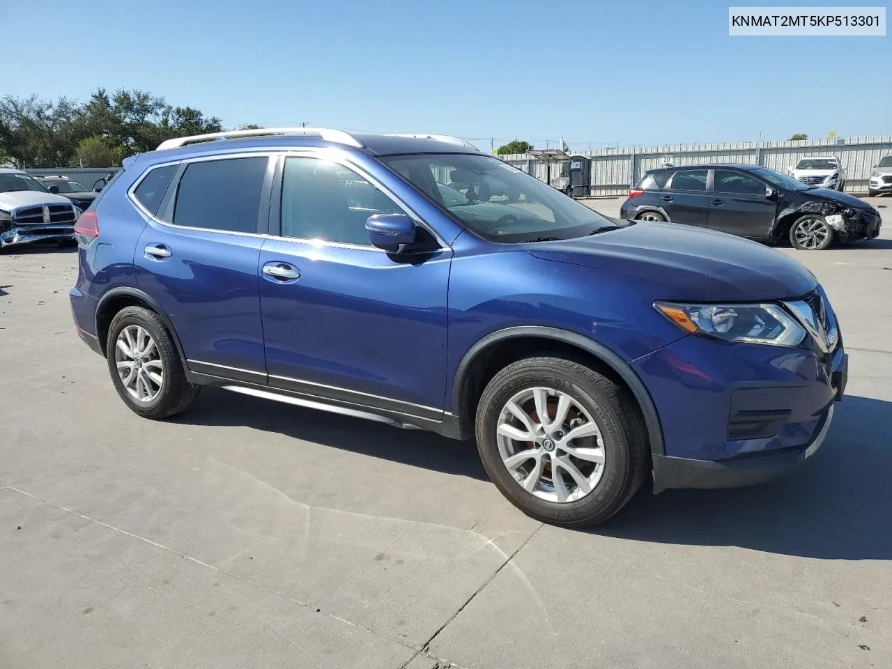 2019 Nissan Rogue S VIN: KNMAT2MT5KP513301 Lot: 72425414