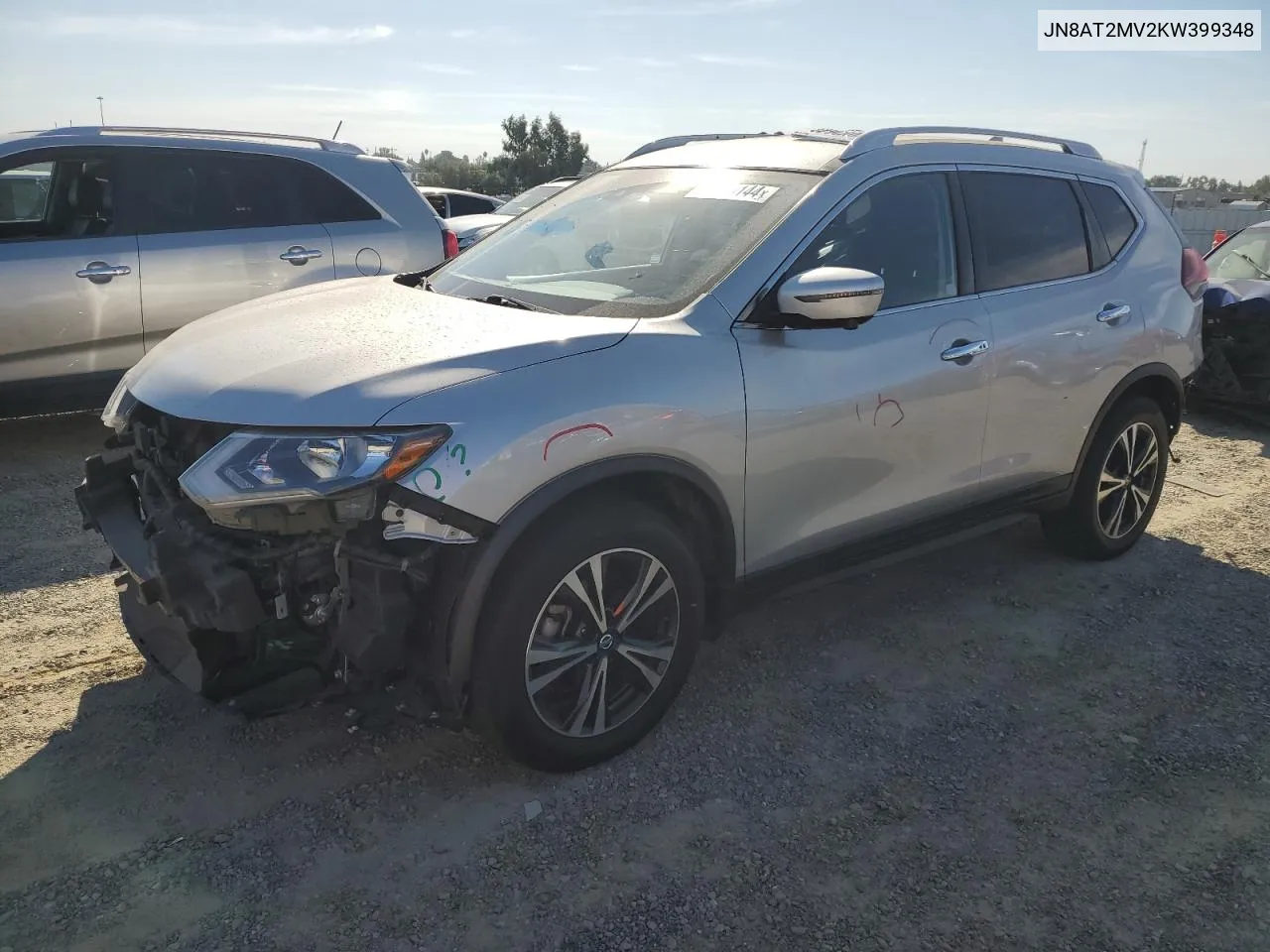 JN8AT2MV2KW399348 2019 Nissan Rogue S