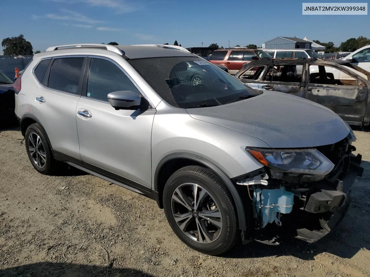 2019 Nissan Rogue S VIN: JN8AT2MV2KW399348 Lot: 72476144