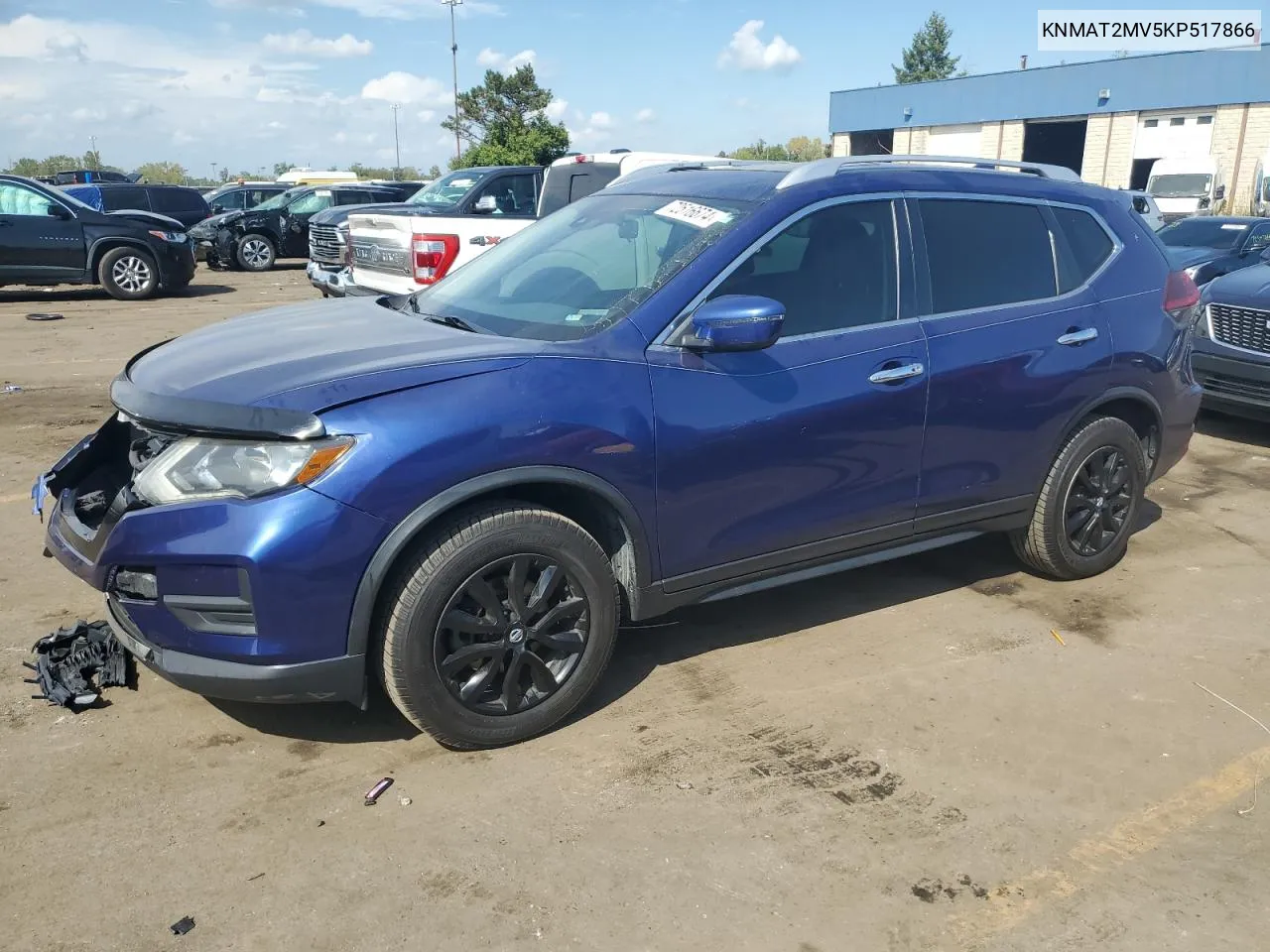 2019 Nissan Rogue S VIN: KNMAT2MV5KP517866 Lot: 72516674