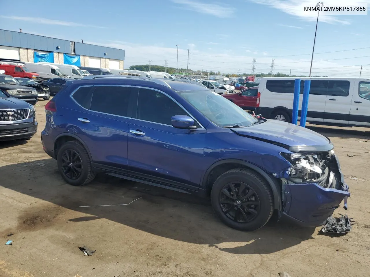 2019 Nissan Rogue S VIN: KNMAT2MV5KP517866 Lot: 72516674