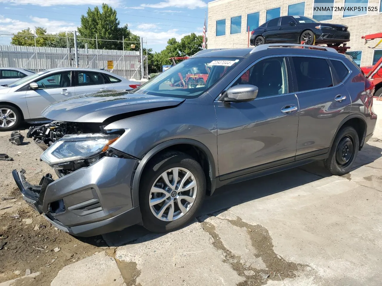 2019 Nissan Rogue S VIN: KNMAT2MV4KP511525 Lot: 72547044