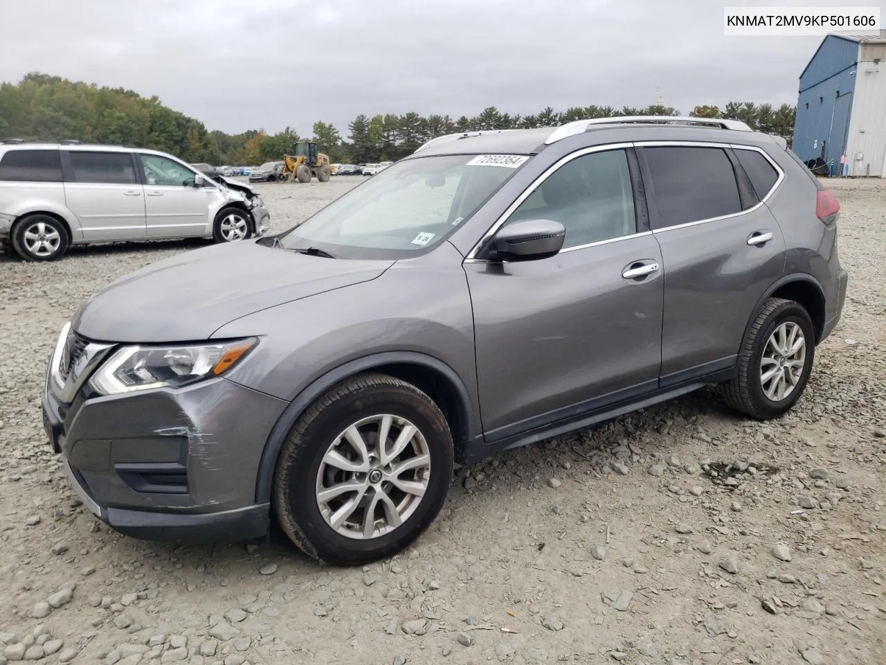 2019 Nissan Rogue S VIN: KNMAT2MV9KP501606 Lot: 72692364