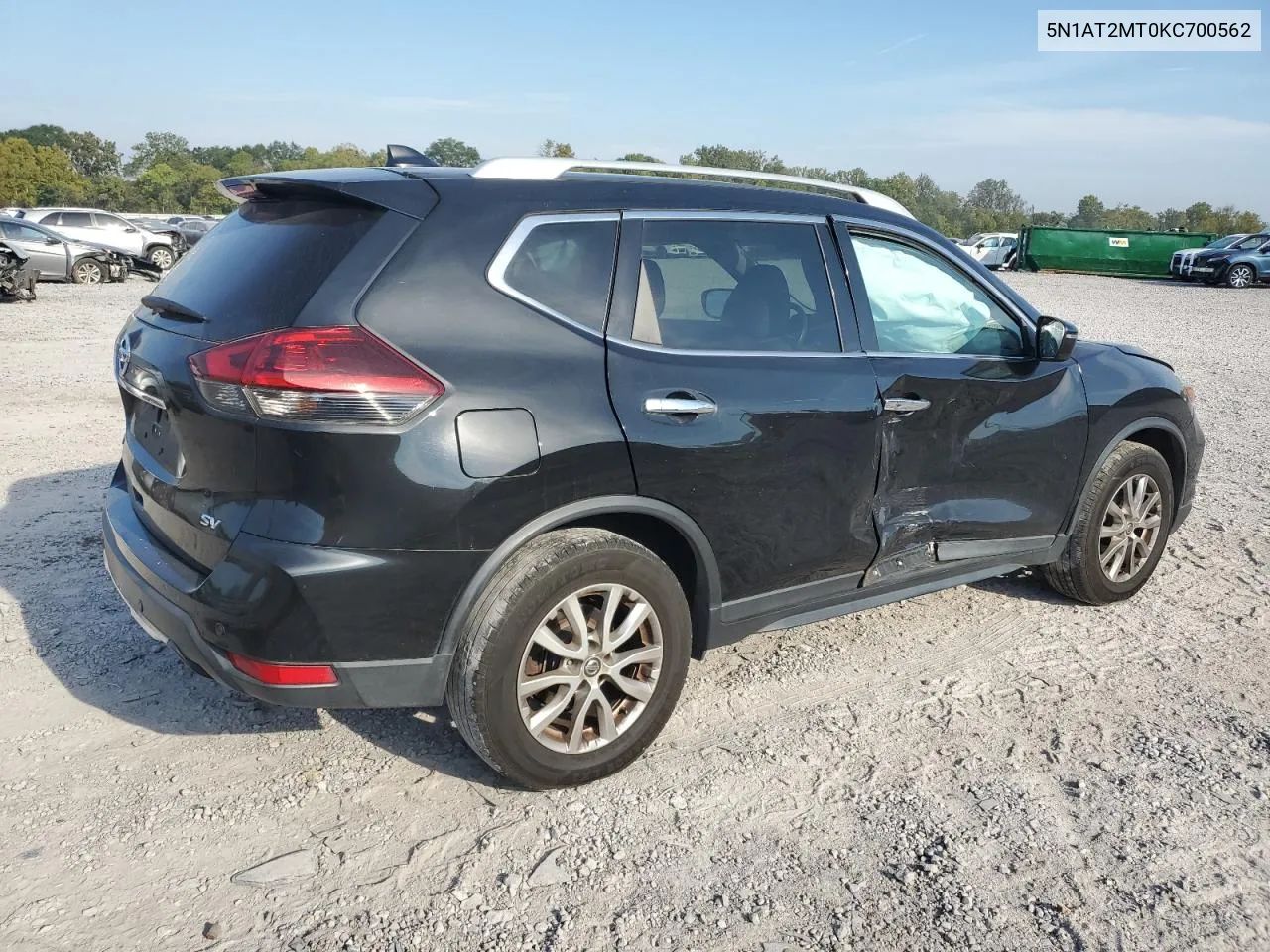 2019 Nissan Rogue S VIN: 5N1AT2MT0KC700562 Lot: 72707824