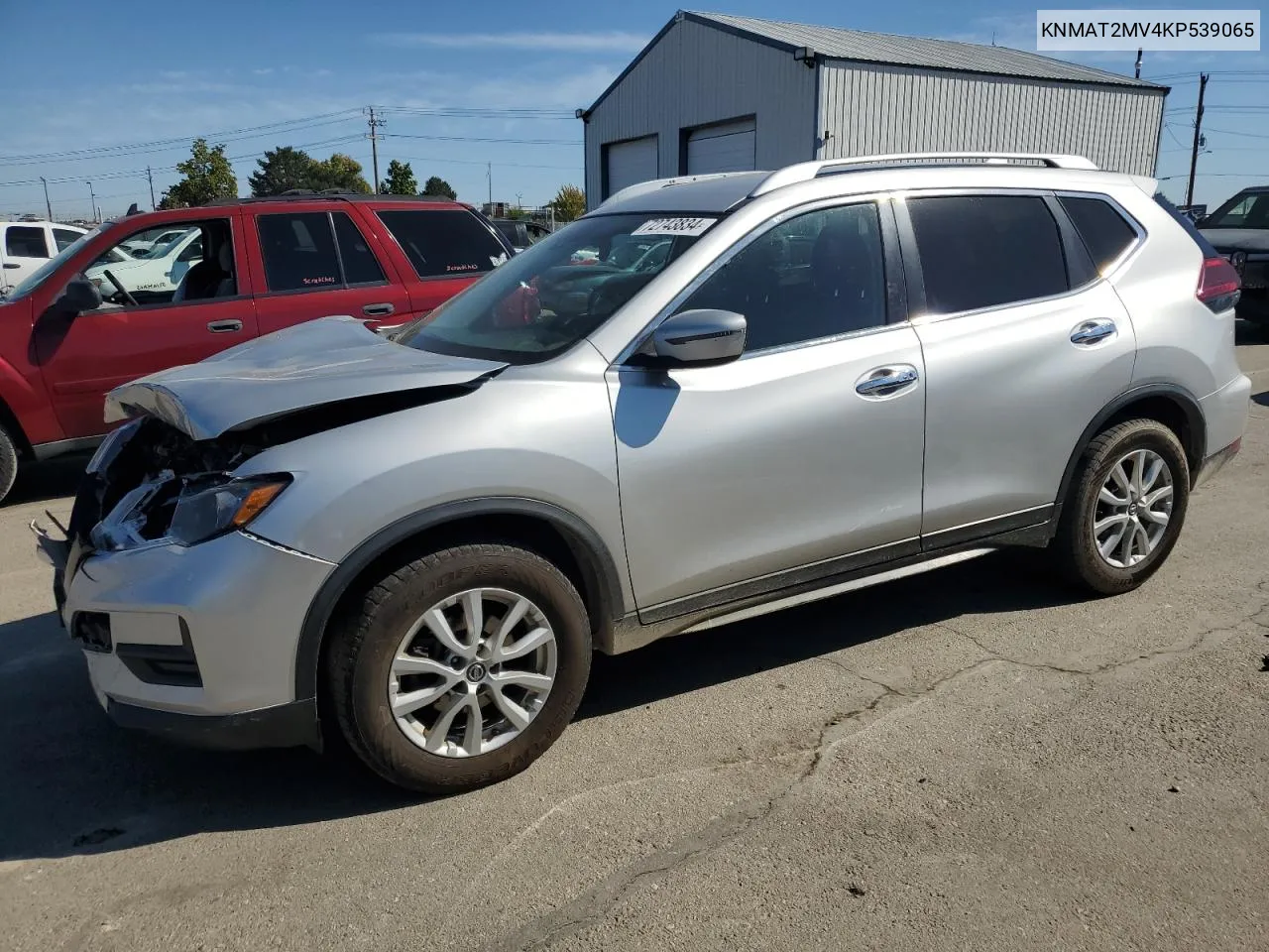 2019 Nissan Rogue S VIN: KNMAT2MV4KP539065 Lot: 72743834