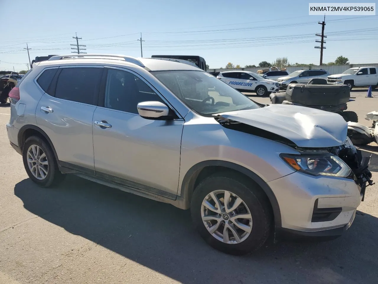 2019 Nissan Rogue S VIN: KNMAT2MV4KP539065 Lot: 72743834