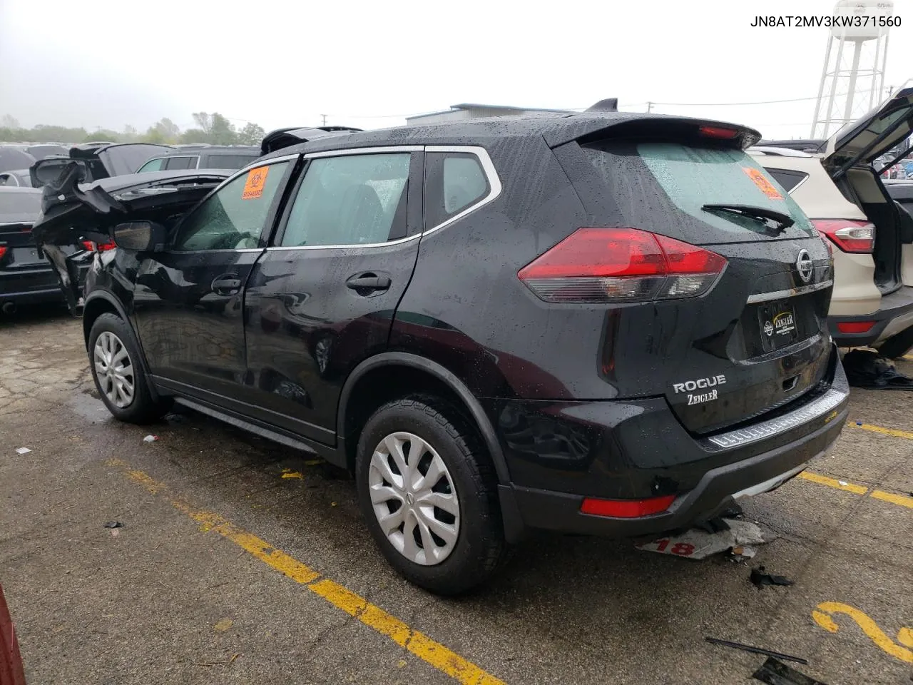 2019 Nissan Rogue S VIN: JN8AT2MV3KW371560 Lot: 72809224