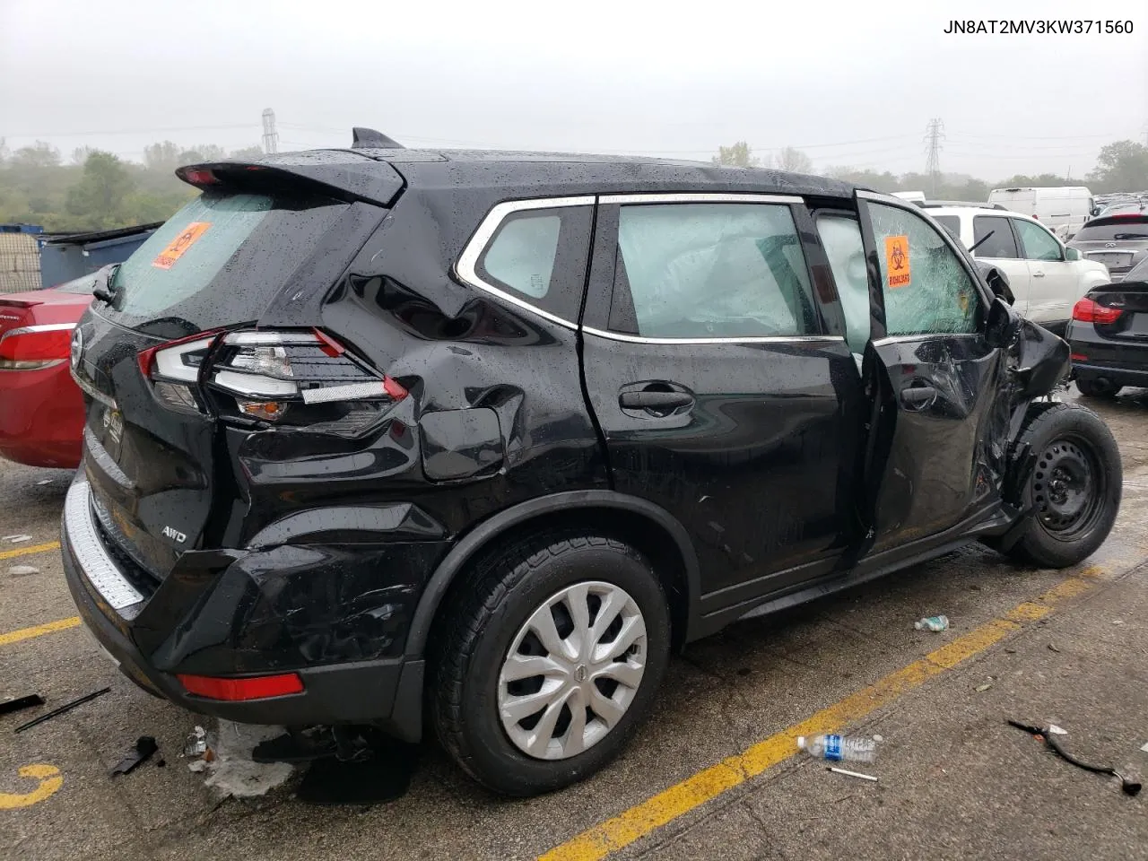 2019 Nissan Rogue S VIN: JN8AT2MV3KW371560 Lot: 72809224