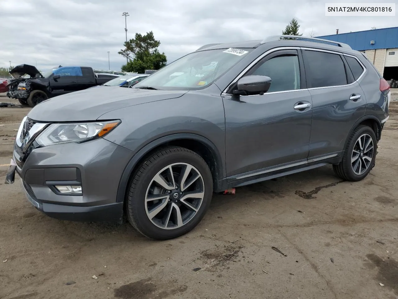 2019 Nissan Rogue S VIN: 5N1AT2MV4KC801816 Lot: 72899734