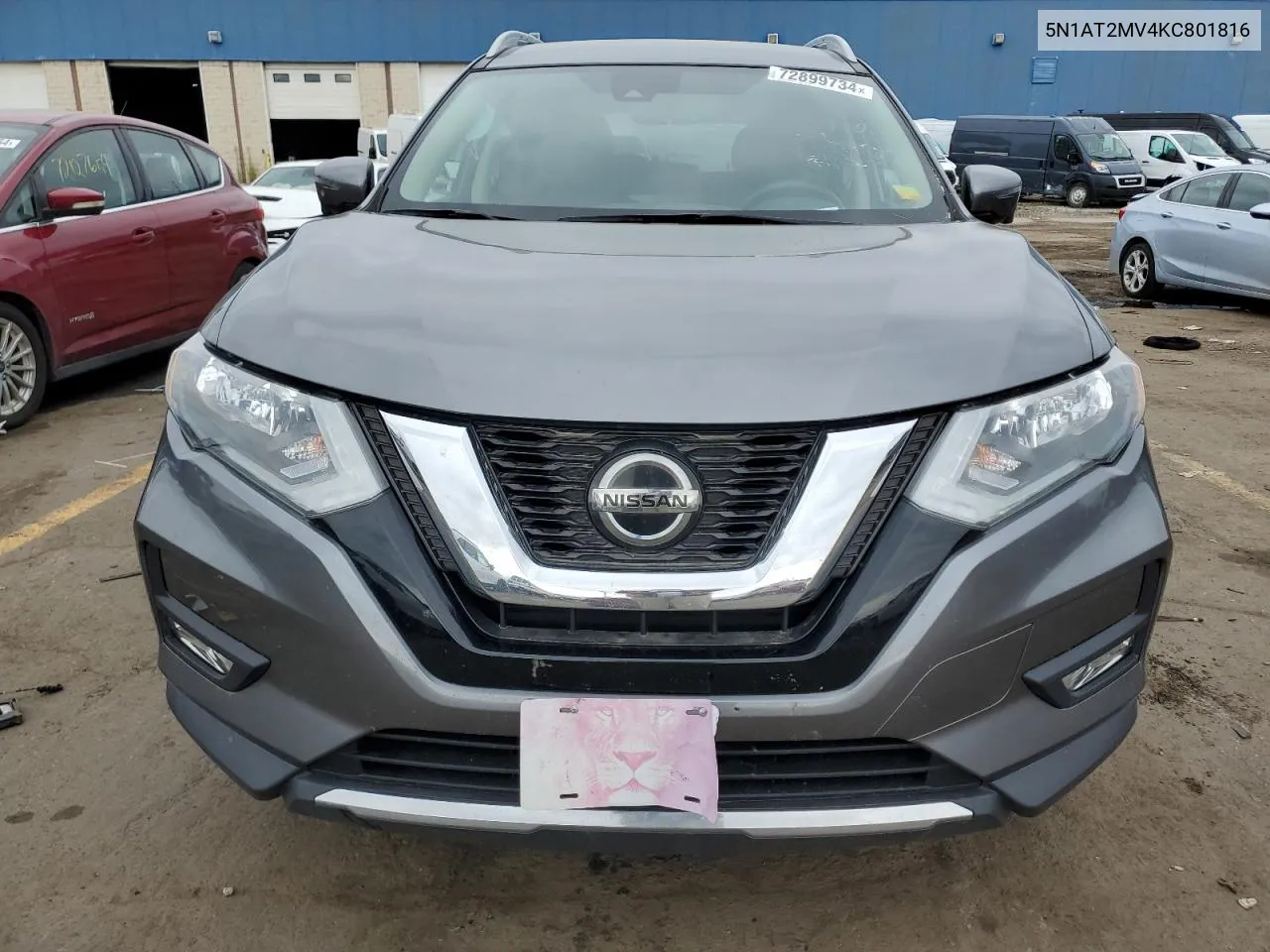 2019 Nissan Rogue S VIN: 5N1AT2MV4KC801816 Lot: 72899734