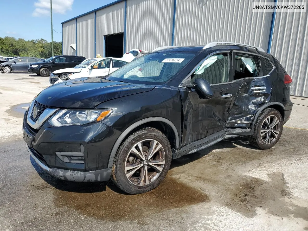 2019 Nissan Rogue S VIN: JN8AT2MV6KW372265 Lot: 72916754