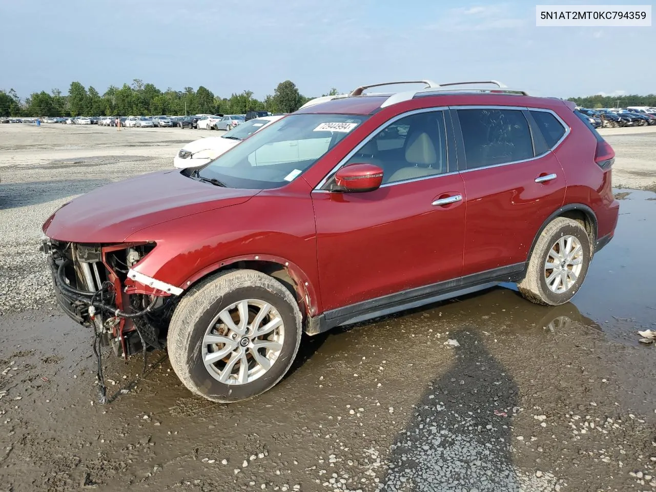 2019 Nissan Rogue S VIN: 5N1AT2MT0KC794359 Lot: 72944994