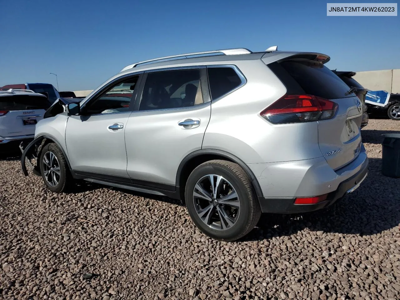 2019 Nissan Rogue S VIN: JN8AT2MT4KW262023 Lot: 72956574