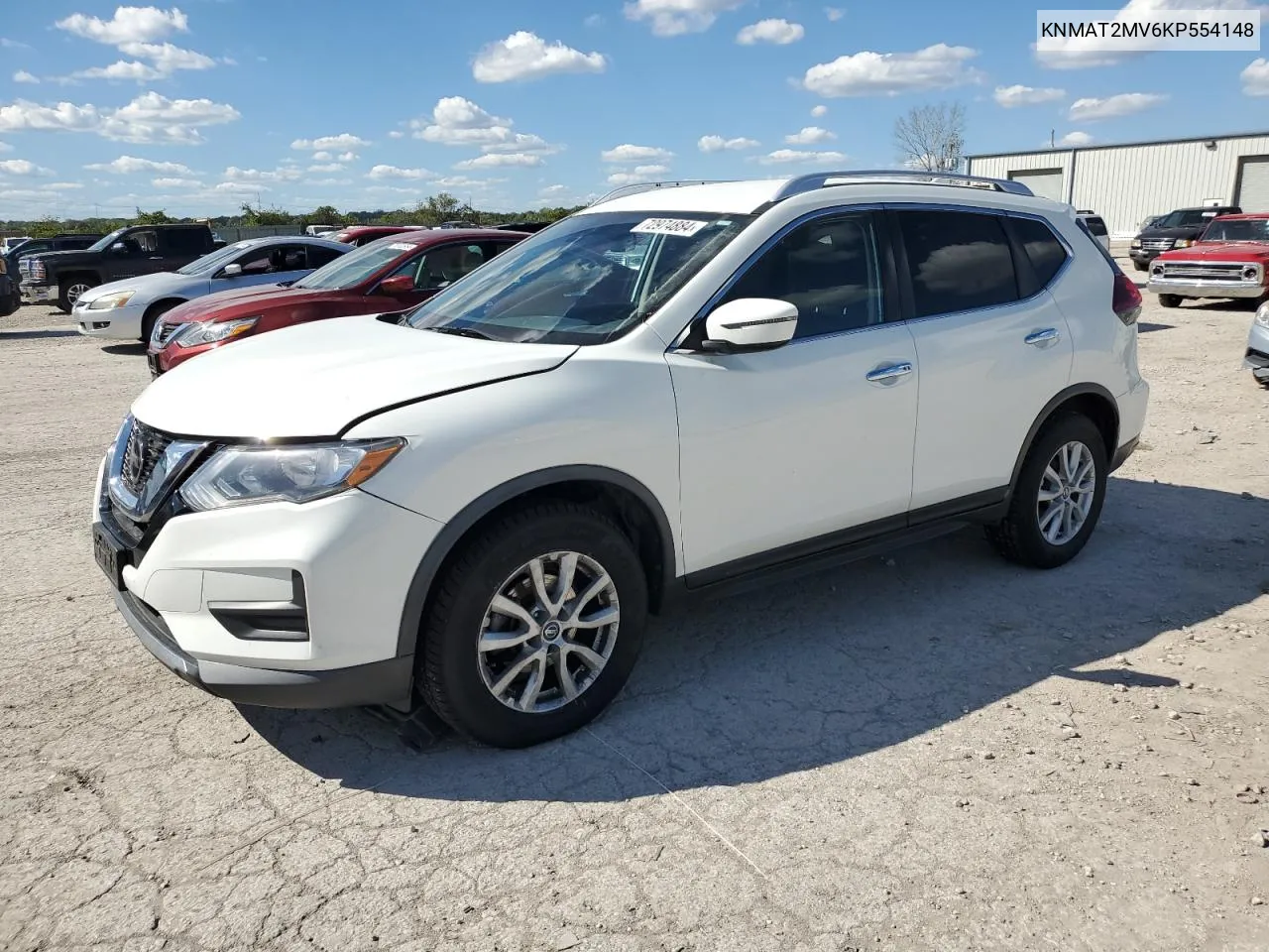 2019 Nissan Rogue S VIN: KNMAT2MV6KP554148 Lot: 72974884