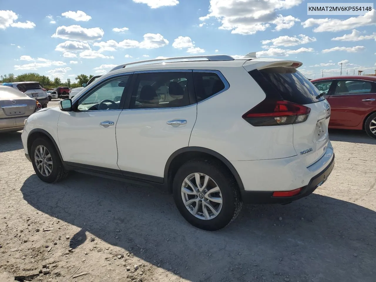 2019 Nissan Rogue S VIN: KNMAT2MV6KP554148 Lot: 72974884