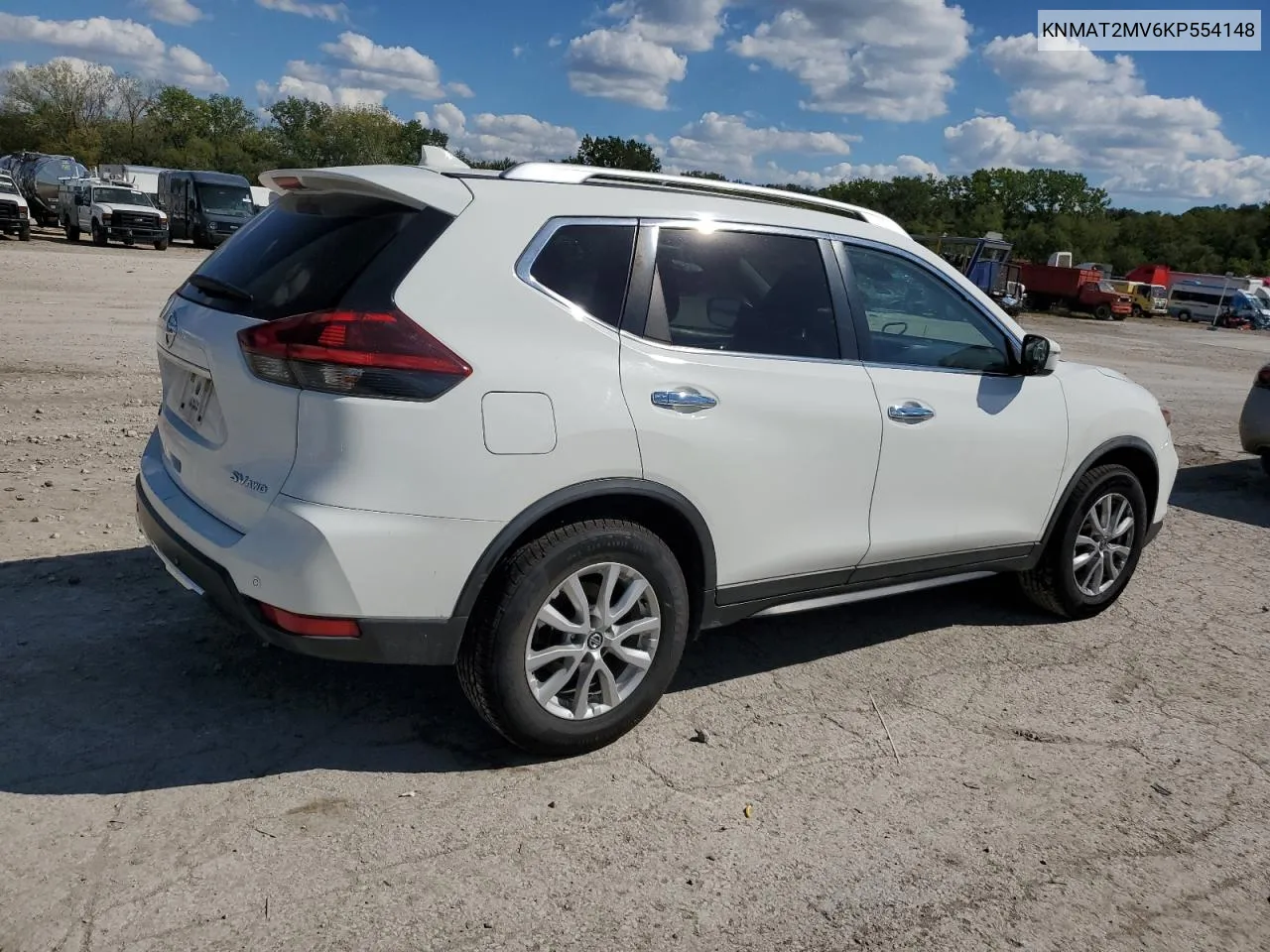 2019 Nissan Rogue S VIN: KNMAT2MV6KP554148 Lot: 72974884