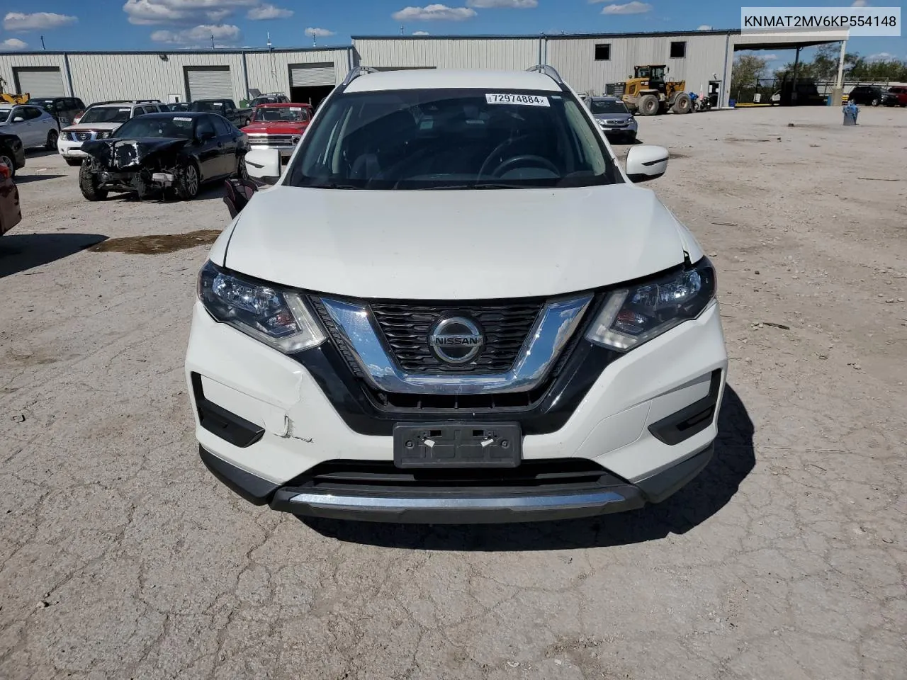 2019 Nissan Rogue S VIN: KNMAT2MV6KP554148 Lot: 72974884