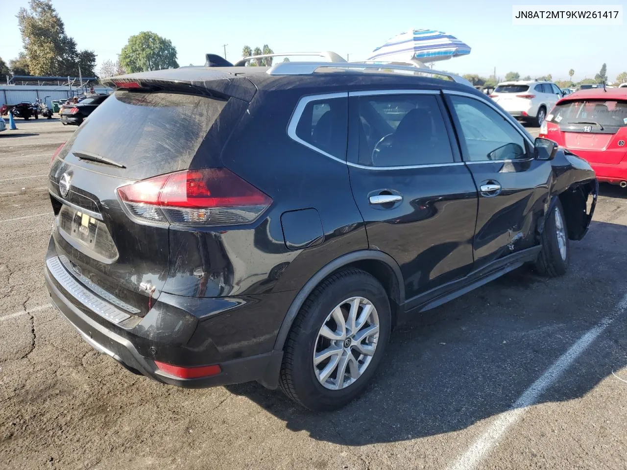 2019 Nissan Rogue S VIN: JN8AT2MT9KW261417 Lot: 73028434