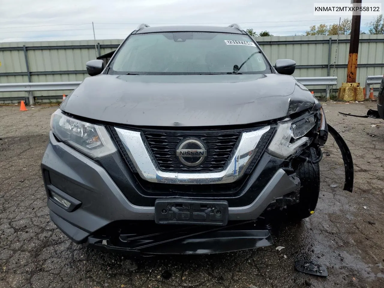 2019 Nissan Rogue S VIN: KNMAT2MTXKP558122 Lot: 73117744